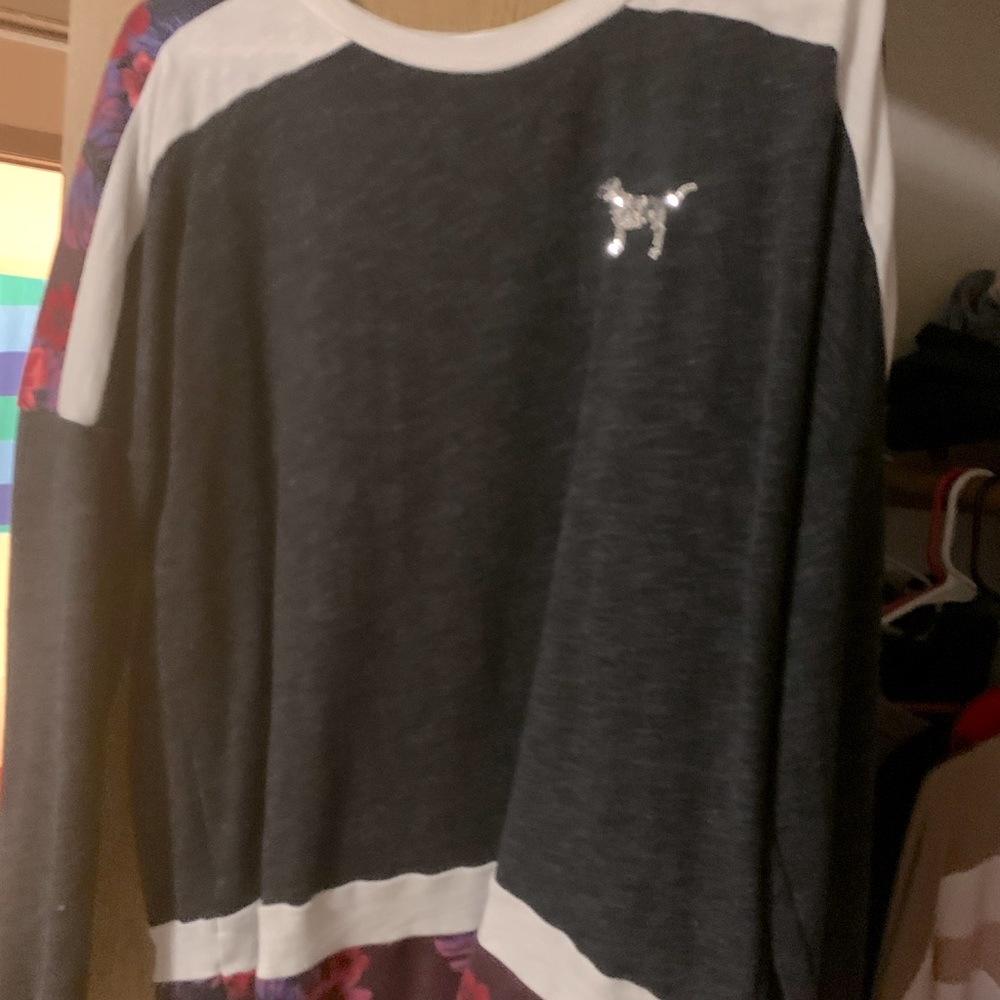PINK long sleeve bling
